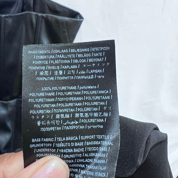 GUESS Reid Faux Leather Jet Black Bodycon Women's Mini Dress Size 10 New $158 - Picture 9 of 10